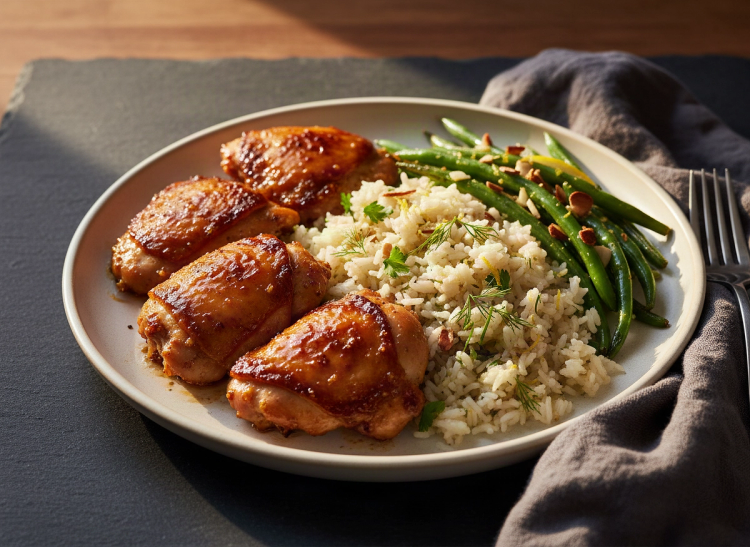 Marmalade Glazed Chicken Thighs