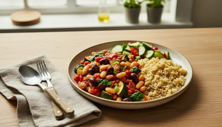 Mediterranean White Bean Skillet