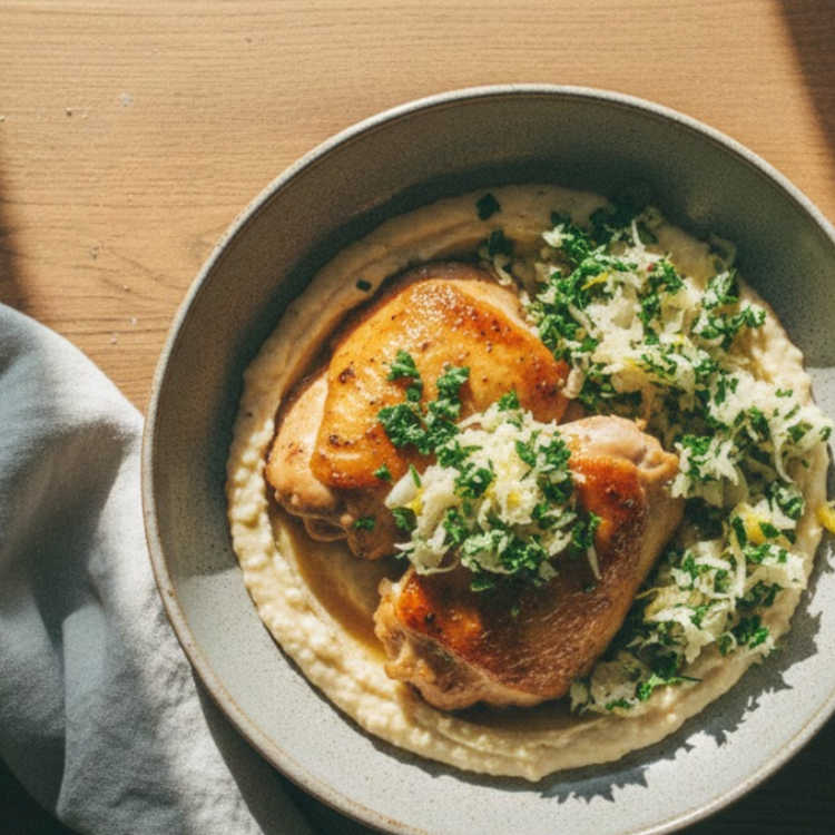 Ginger-Braised Chicken Thighs