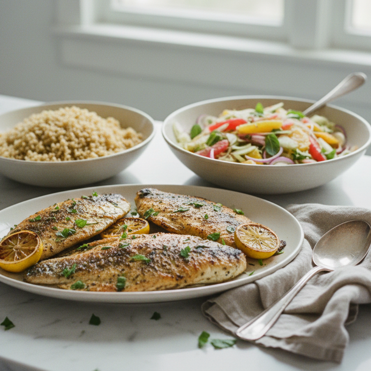 Charred Lemon Tilapia