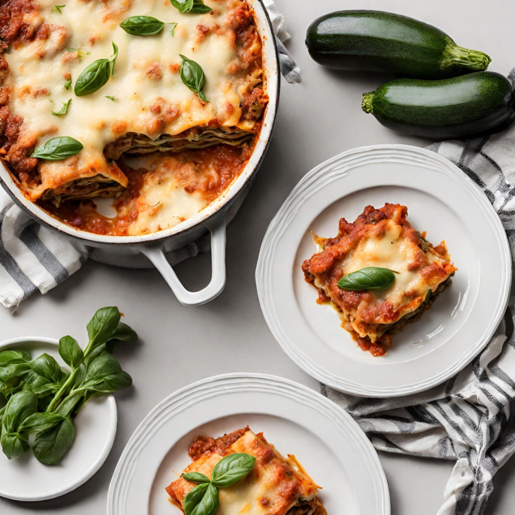 Zucchini Sausage Lasagna