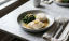 Miso-Broth Cod with Soft Rice & Wilted Spinach
