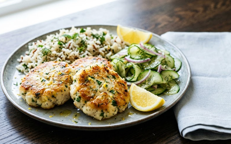 Lemon Dill White Fish Cakes