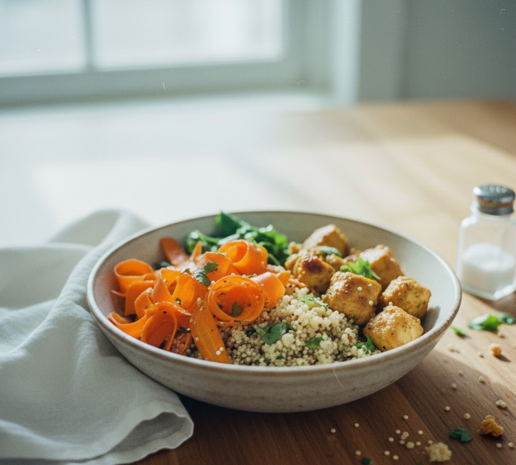 Turmeric Chicken Quinoa Bowl