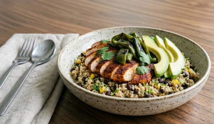 Southwest Chicken Quinoa Bowl