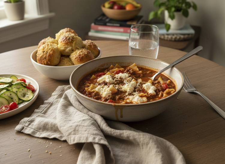 Beef & Ricotta Soup