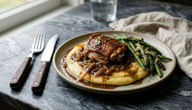 Smothered Chicken Thighs
