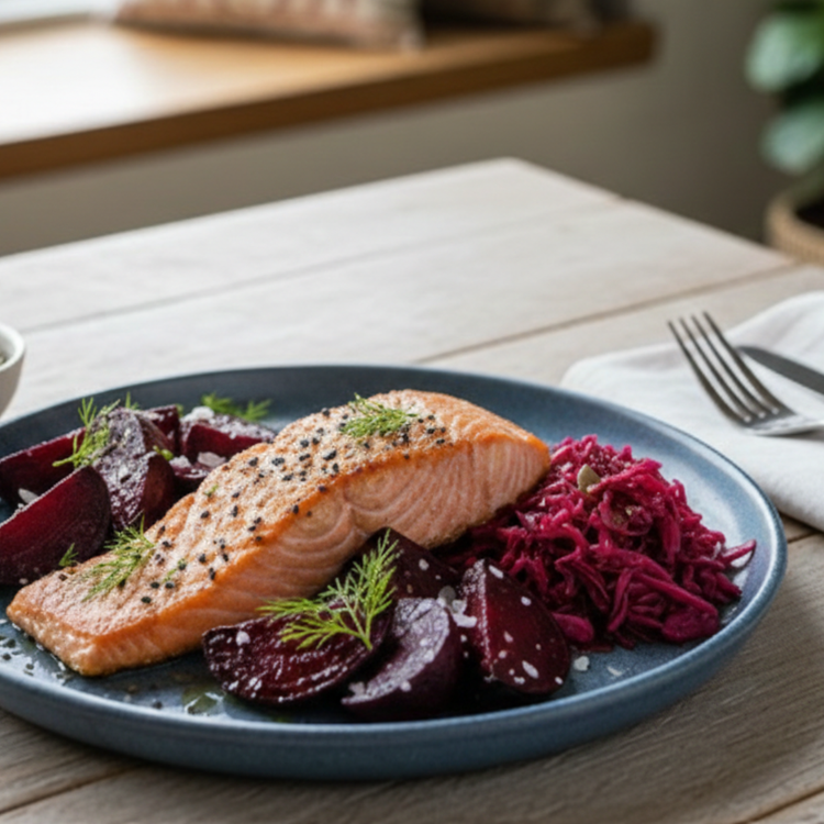 Roasted Salmon Plate