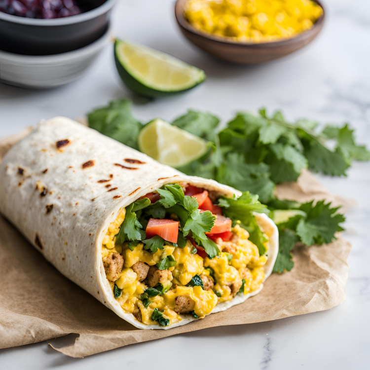 Tofu Scramble Breakfast Burrito