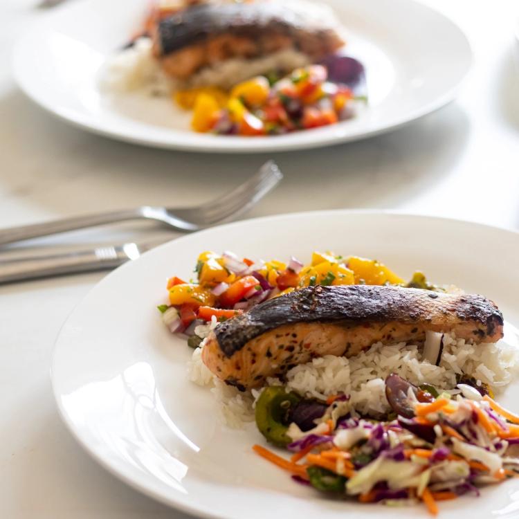 Chili-Lime Broiled Salmon
