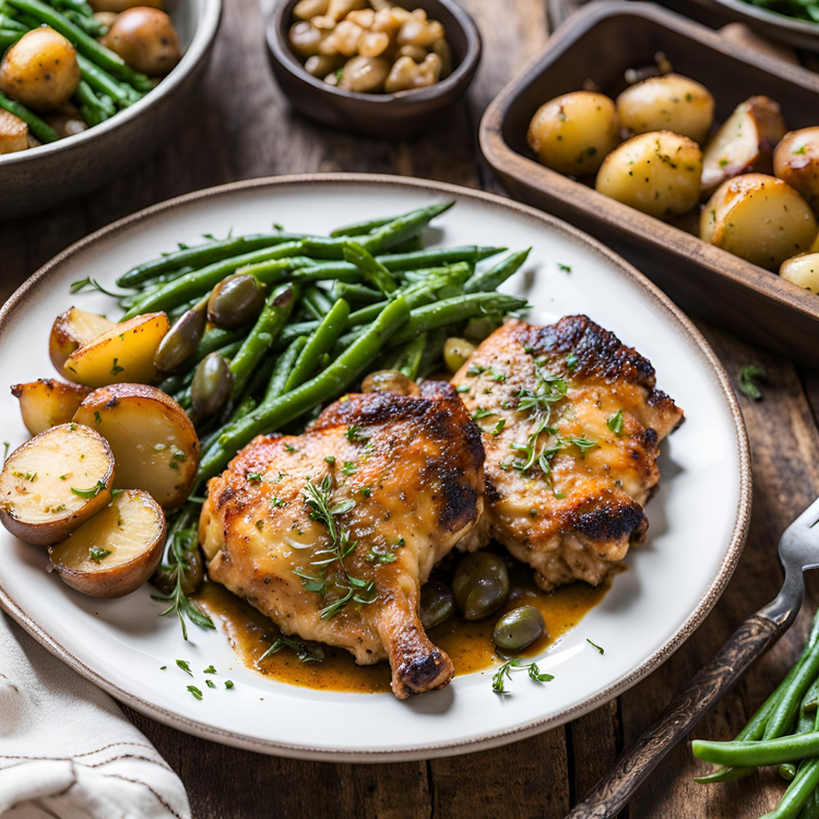 Spanish Garlic Chicken Thighs