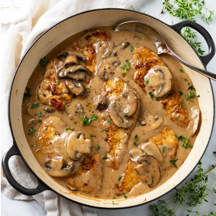Mushroom Cream Chicken Breast
