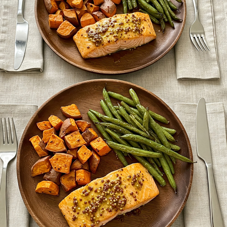 Honey Mustard Glazed Salmon