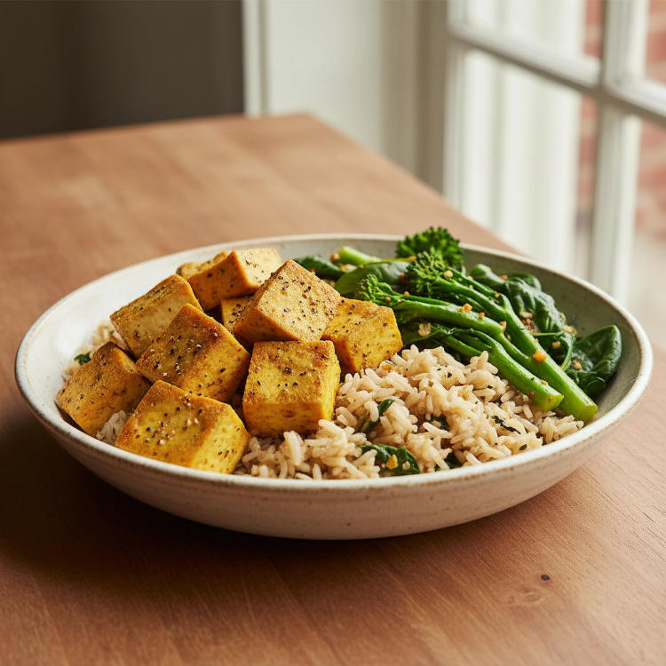 Turmeric-Ginger Baked Tofu