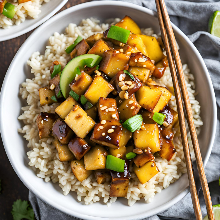 Hawaiian Teriyaki Tofu Stir-Fry