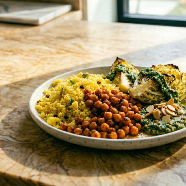 Harissa Chickpea & Cabbage