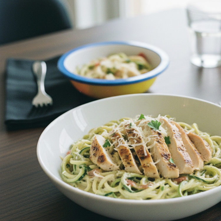 Chicken Alfredo Zoodles