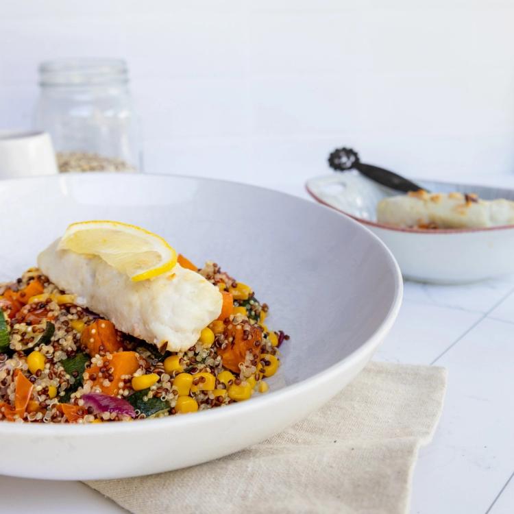 Cod Quinoa Bowl