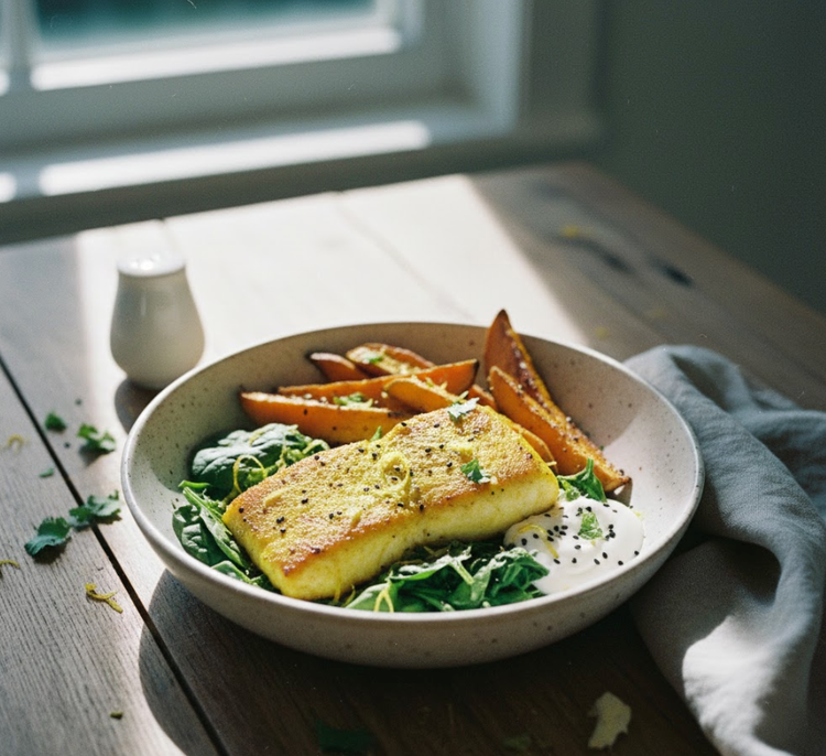 Seared Turmeric Cod