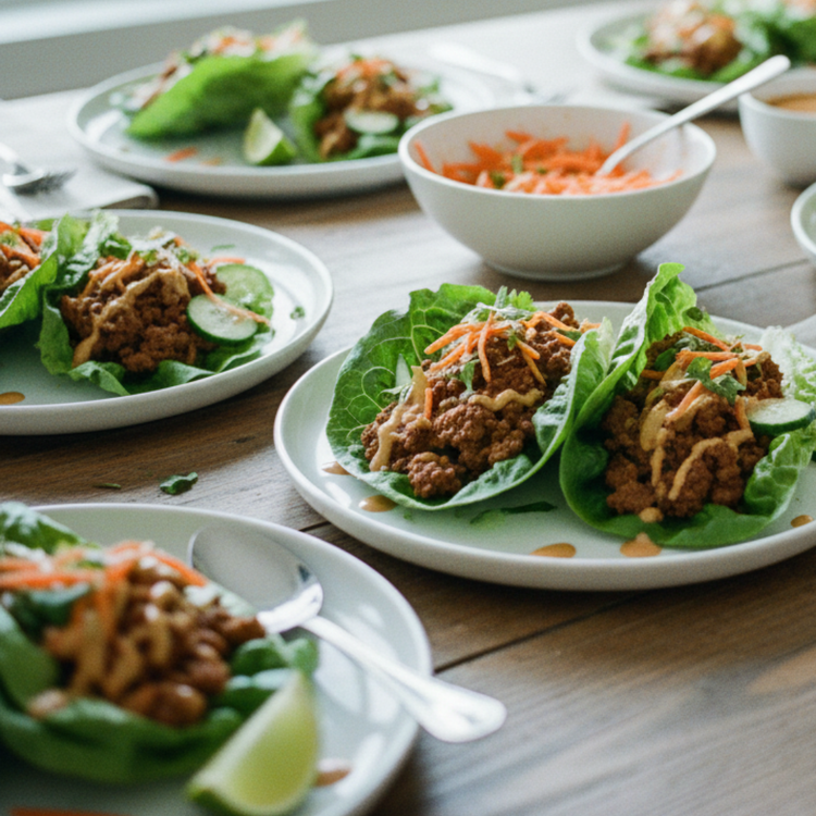 Spiced Beef Lettuce Wraps