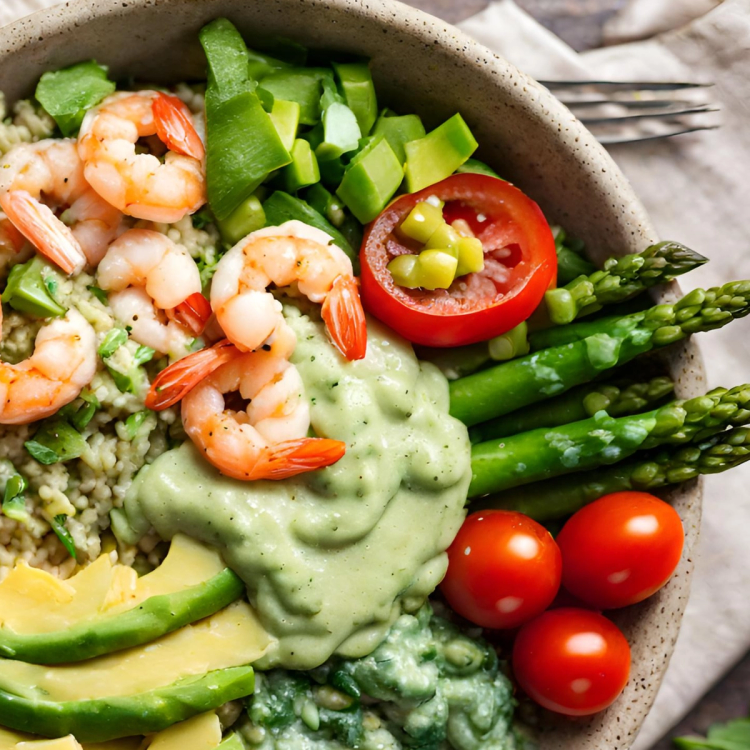 Green Goddess Shrimp Bowl