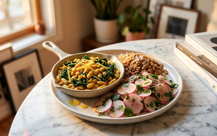 Ginger-Turmeric Bean Skillet