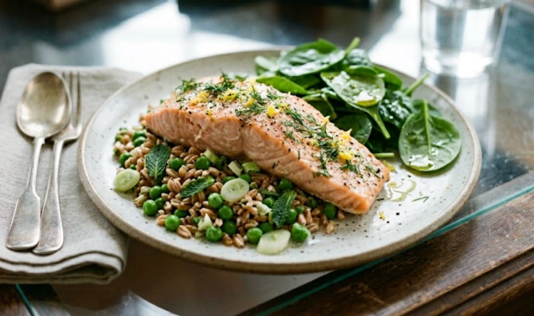Spring Pea Dill Salmon