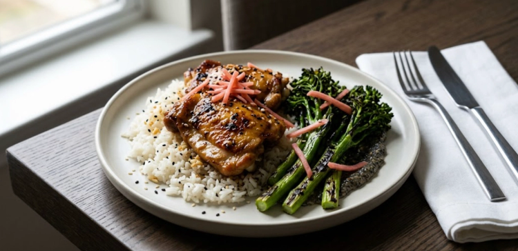 Miso-Glazed Chicken Thighs