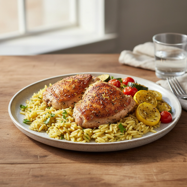 Oregano Roasted Chicken Thighs