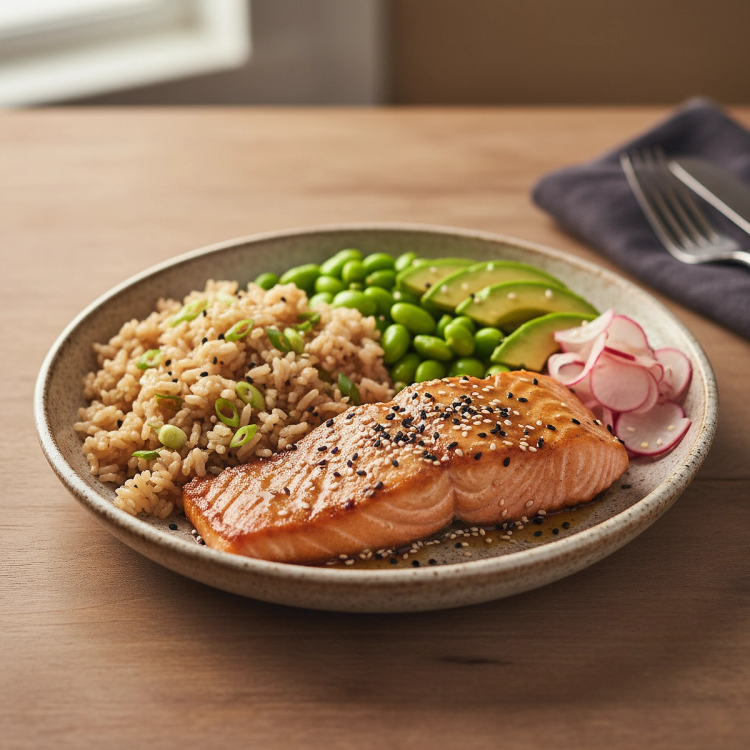 Sesame-Ginger Seared Salmon