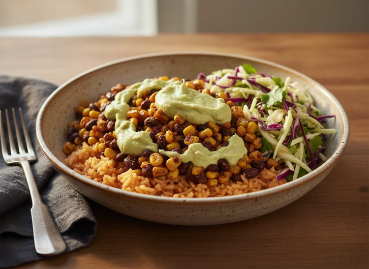 Roasted Corn Taco Bowl