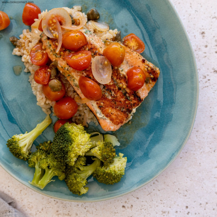 Tomato Vinaigrette Salmon