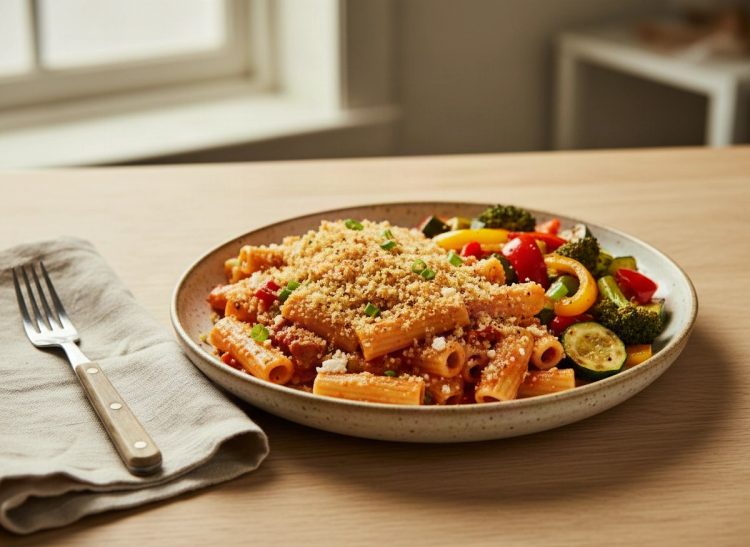 Cottage Cheese Rigatoni