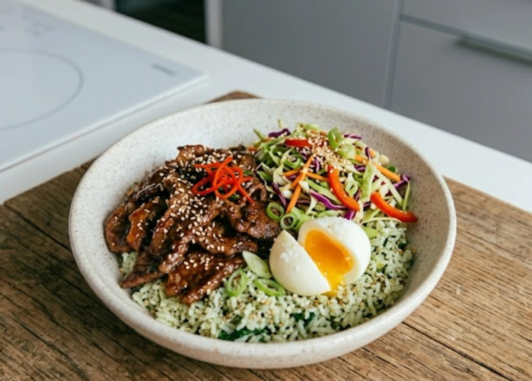 Sesame Beef Rice Bowl
