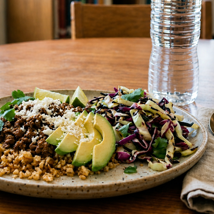 Taco Seasoned Beef Bowl