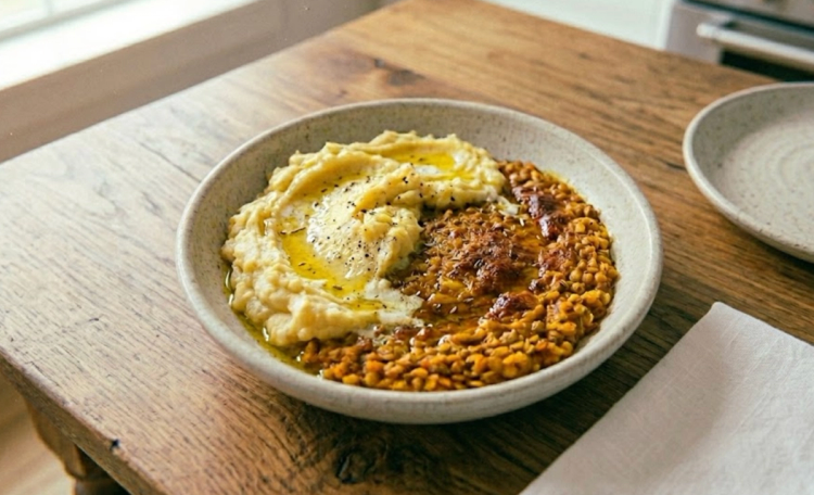 Turmeric Lentil Bake