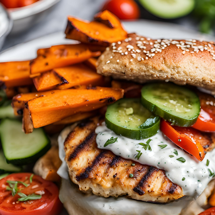 Greek Chicken Feta Burgers