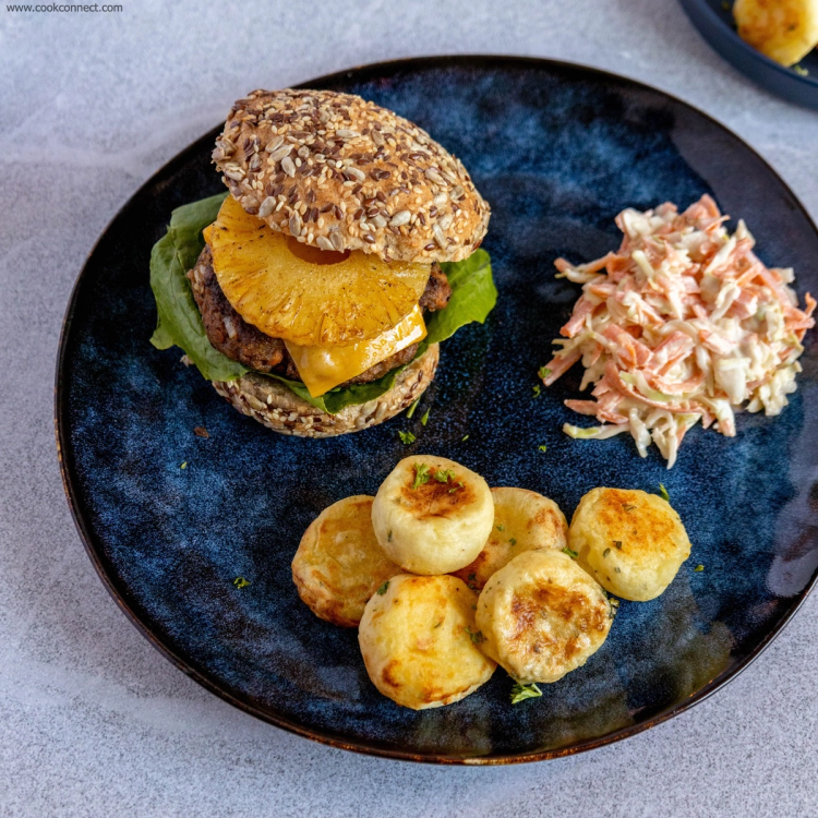Hawaiian Teriyaki Turkey Burgers