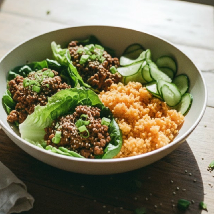 Sesame Ginger Beef Wraps
