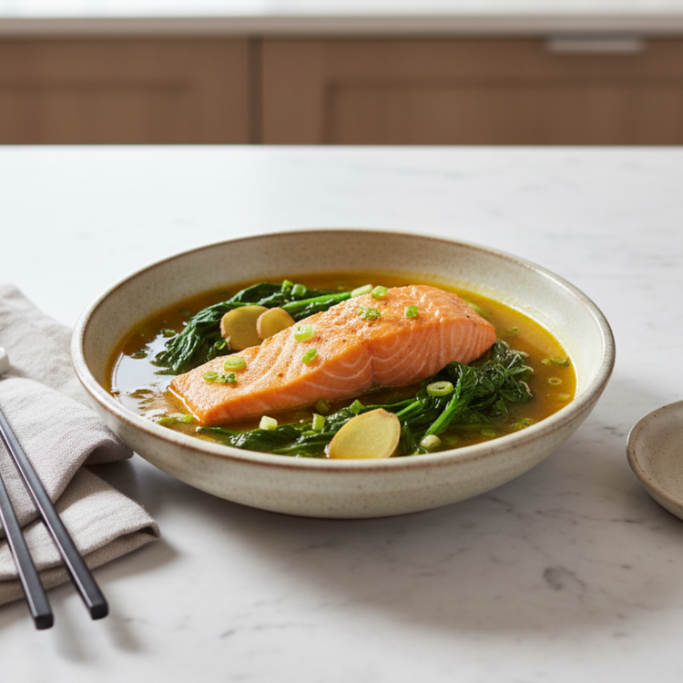 Turmeric-Poached Salmon