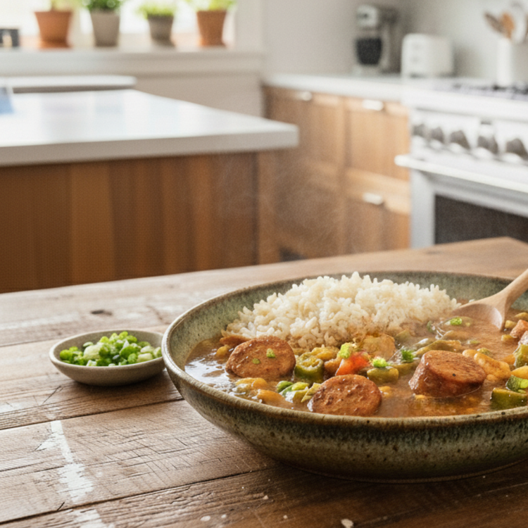 Smoked Turkey Sausage Gumbo