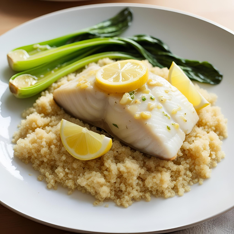 Lemon-Ginger Glazed White Fish