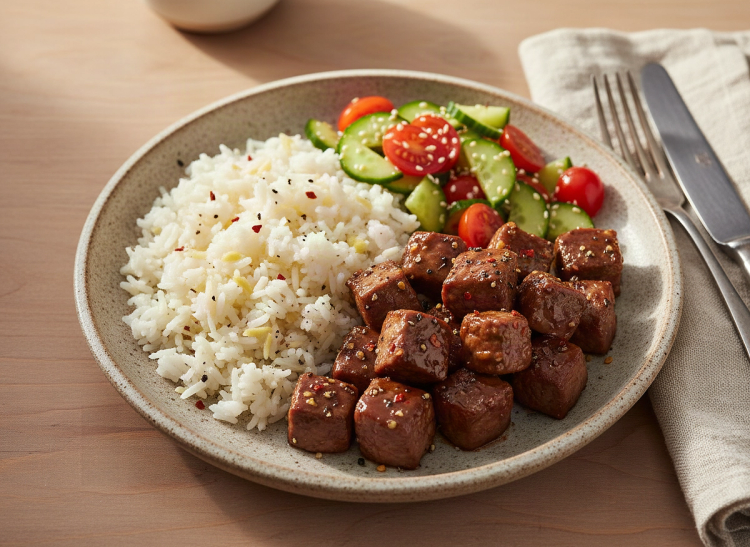 Honey-Soy Steak Tips