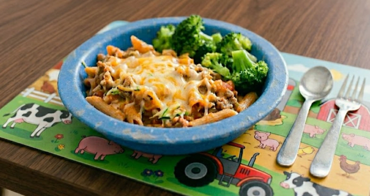Cheesy Turkey Zucchini Pasta Bake