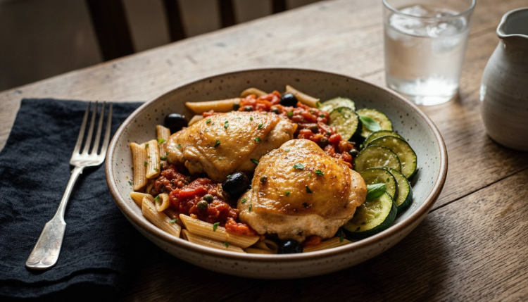 Puttanesca Chicken Thighs