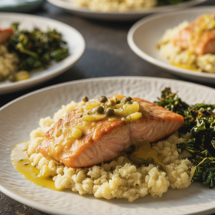 Pan-Seared Salmon Piccata