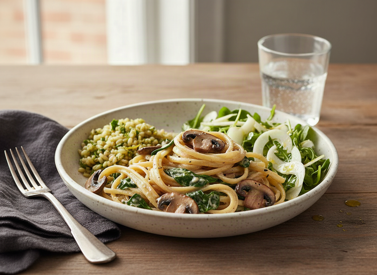 Seared Mushroom Linguine