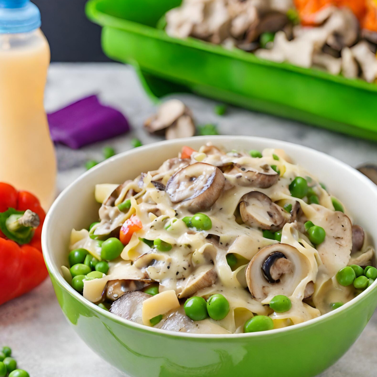 Spring Vegetable Fettuccine Alfredo