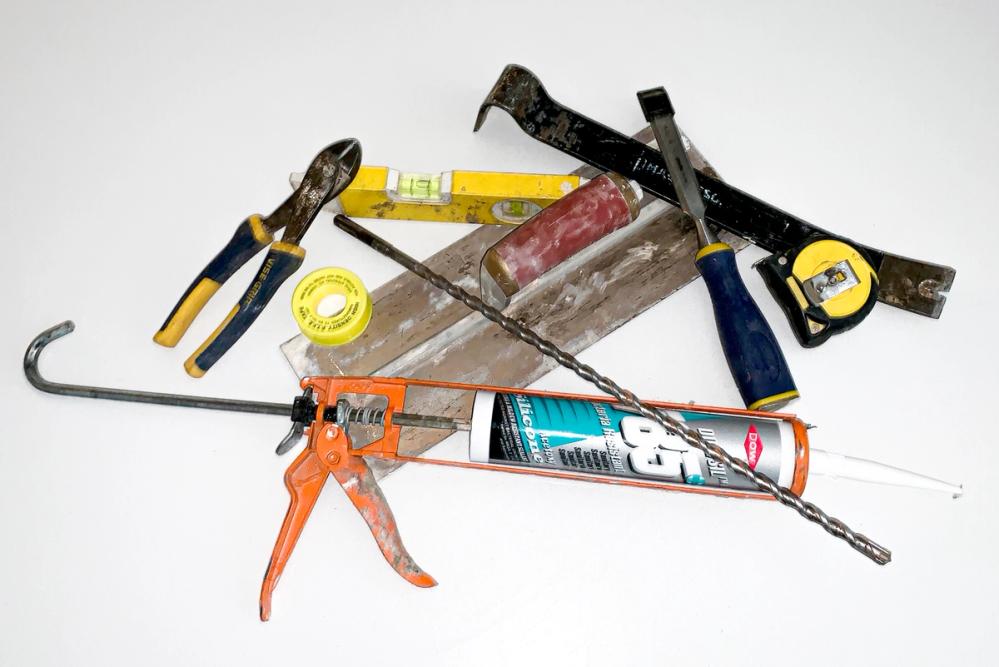 An assortment of maintenance equipment