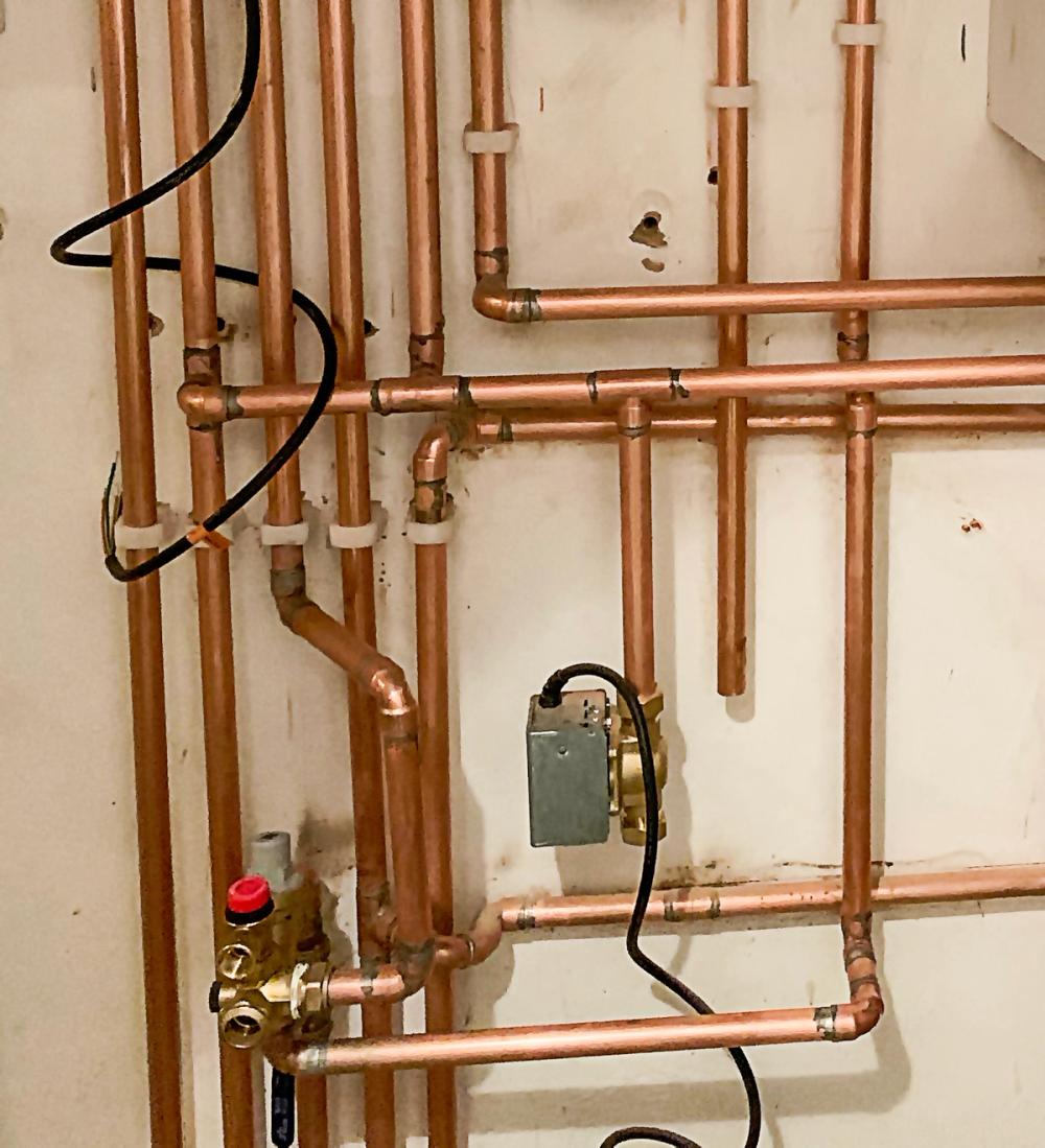 Nicely laid out pipe work